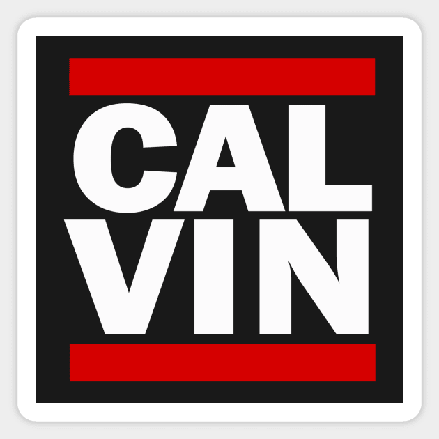 John Calvin Hip Hop Sticker by dumbshirts